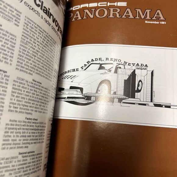 Porsche Panoramic Hardcover Bounded Magazines Vintage 1981 JULY-DEC PCA - Picture 5 of 11